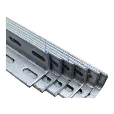 Hot Rolled Galvanized Perforated Equal Steel Angle Lintel with Punching Holes/ Slotted Iron Bar