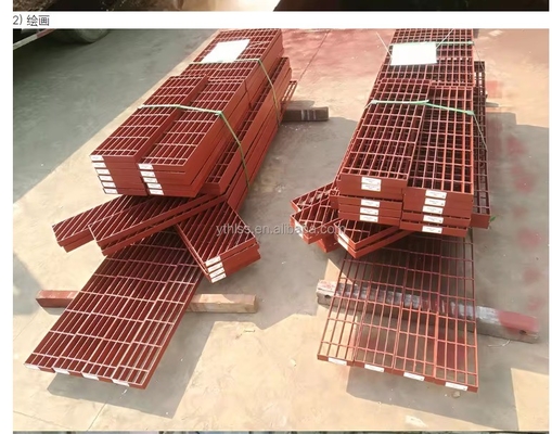Boiler Industry Heavy Duty Steel Grating for Parking Lot Drainage and Sidewalk Cover