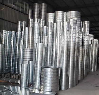 Galvanized Spiral Air Duct for Industrial Design Style Bedroom Air Conditioning Needs