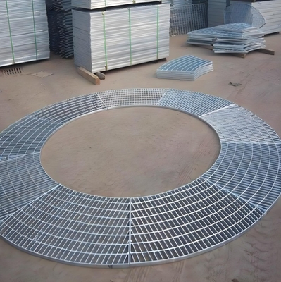 Galvanized Steel Bar Floor Grating Walkway with 50mm Pitch and ISO9001 Certificate