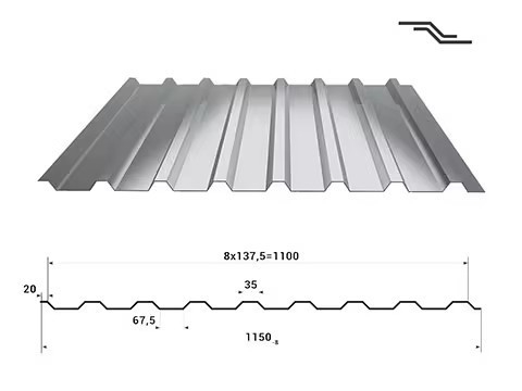 Special Offer on Z61-Z90 Coating Galvanized Corrugated Roofing Steel for 470mm Width