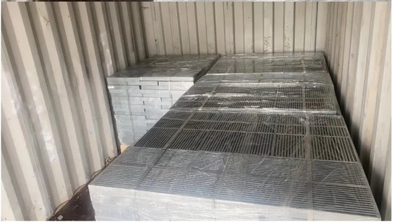 Silver Galvanized Steel Mezzanine Flooring Bar Grating with ISO9001 Certification