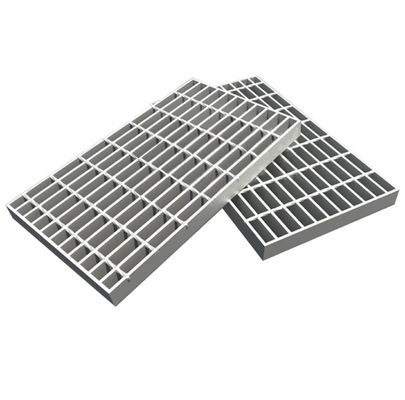 Galvanized Steel Structure Trench Cover Floor Lattice Drain Grill 50mm Cross Bar Pitch