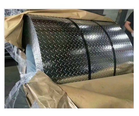 ISO9001 Certified DX51D Galvanized Pattern Steel Plate 5.75*1250mm Z41-Z60 Coating