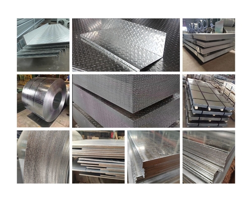 ISO9001 Certified DX51D Galvanized Pattern Steel Plate 5.75*1250mm Z41-Z60 Coating