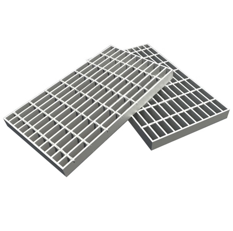 Galvanized Welded Steel Grate Grid Cover for Drainage 50mm Cross Bar Pitch Customized